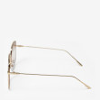 Сонцезахисні окуляри жіночі InBag Sunglasses LS9099 Gradient Brown Brown-Gold з чохлом 3