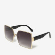 Сонцезахисні окуляри жіночі InBag Sunglasses LS9100 Gradient Gray Gold з чохлом 2