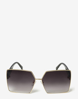Сонцезахисні окуляри жіночі InBag Sunglasses LS9100 Gradient Gray Gold з чохлом