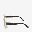 Сонцезахисні окуляри жіночі InBag Sunglasses LS9100 Gradient Dark Brown Gold з чохлом 3