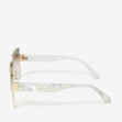 Сонцезахисні окуляри жіночі InBag Sunglasses LS9100 Gradient Brown Gold з чохлом 3