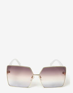 Сонцезахисні окуляри жіночі InBag Sunglasses LS9100 Gradient Brown Gold з чохлом