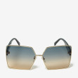 Сонцезахисні окуляри жіночі InBag Sunglasses LS9100 Gradient Blue Gold з чохлом 1