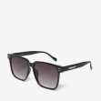 Сонцезахисні окуляри жіночі InBag Sunglasses LS9106 Gradient Black з чохлом 4