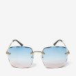 Сонцезахисні окуляри жіночі InBag Sunglasses MA20833 Gradient Blue Gold з чохлом 1