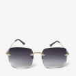 Сонцезахисні окуляри жіночі InBag Sunglasses MA20833 Gradient Black Gold з чохлом 1