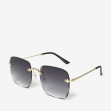Сонцезахисні окуляри жіночі InBag Sunglasses MA20833 Gradient Black Gold з чохлом 2