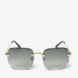 Сонцезахисні окуляри жіночі InBag Sunglasses MA20833 Gradient Gray Gold з чохлом 1