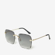 Сонцезахисні окуляри жіночі InBag Sunglasses MA20833 Gradient Gray Gold з чохлом 2