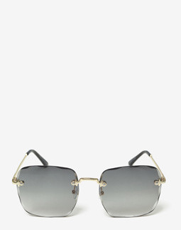 Сонцезахисні окуляри жіночі InBag Sunglasses MA20833 Gradient Gray Gold з чохлом
