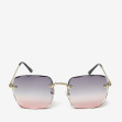 Сонцезахисні окуляри жіночі InBag Sunglasses MA20833 Gradient Violet Gold з чохлом 1