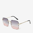 Сонцезахисні окуляри жіночі InBag Sunglasses MA20833 Gradient Violet Gold з чохлом 2