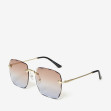 Сонцезахисні окуляри жіночі InBag Sunglasses MA20833 Gradient Brown Gold з чохлом 2