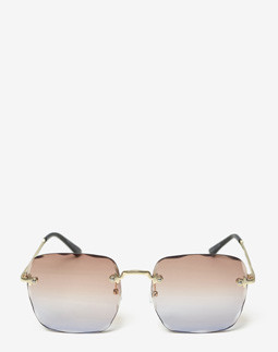 Сонцезахисні окуляри жіночі InBag Sunglasses MA20833 Gradient Brown Gold з чохлом