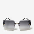 Сонцезахисні окуляри жіночі InBag Sunglasses S1253 Gradient Black Gold з чохлом 1