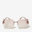 Сонцезахисні окуляри жіночі InBag Sunglasses S1253 Gradient Powder Gold з чохлом 1