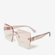 Сонцезахисні окуляри жіночі InBag Sunglasses S1253 Gradient Powder Gold з чохлом 2