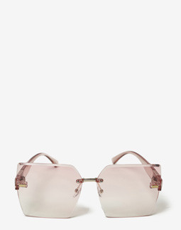 Сонцезахисні окуляри жіночі InBag Sunglasses S1253 Gradient Powder Gold з чохлом