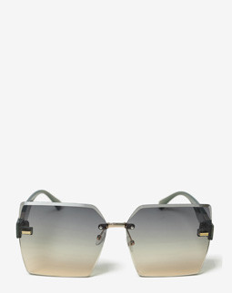 Сонцезахисні окуляри жіночі InBag Sunglasses S1253 Gradient Gray Gold з чохлом