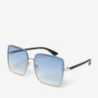 Сонцезахисні окуляри жіночі InBag Sunglasses SM0089-HL259 Gradient Blue Gold з чохлом 2