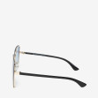Сонцезахисні окуляри жіночі InBag Sunglasses SM0089-HL259 Gradient Blue Gold з чохлом 3
