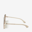 Сонцезахисні окуляри жіночі InBag Sunglasses SM0089-HL259 Gradient Brown Gold з чохлом 3