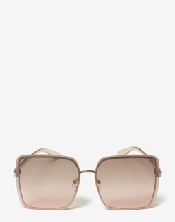 Сонцезахисні окуляри жіночі InBag Sunglasses SM0089-HL259 Gradient Brown Gold з чохлом