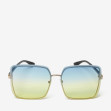 Сонцезахисні окуляри жіночі InBag Sunglasses SM0089-HL259 Gradient Blue-Yellow Gold з чохлом 1
