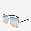 Сонцезахисні окуляри жіночі InBag Sunglasses SM0089-HL259 Gradient Blue Powder Gold з чохлом 2