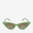 Сонцезахисні окуляри жіночі InBag Sunglasses E8073 Gradient Gray Light green з чохлом 4