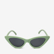 Сонцезахисні окуляри жіночі InBag Sunglasses E8073 Gradient Black Light green з чохлом 5