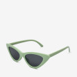Сонцезахисні окуляри жіночі InBag Sunglasses E8073 Gradient Black Light green з чохлом 2