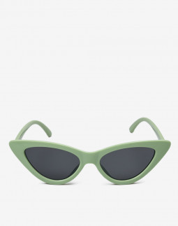 Сонцезахисні окуляри жіночі InBag Sunglasses E8073 Gradient Black Light green з чохлом
