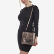 Сумка через плече (крос-боді) маленька Regina Notte Taupe metallic 2