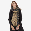 Шарф жіночий Regina Notte sc22100 Black and Beige 3