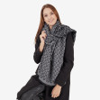 Шарф жіночий Regina Notte sc2259 Black and Gray 3