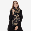 Шарф женский Regina Notte sc2908 Black and Gold 3