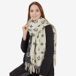 Шарф женский Regina Notte sc3170 Black and Beige 3