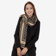 Шарф жіночий Regina Notte sc843 Black and Beige 3