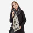 Шарф женский Regina Notte F003 Black and Beige 3