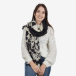 Шарф женский Regina Notte sc3077 Black and Beige 3