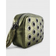 Сумка через плече (крос-боді) маленька Regina Notte Green metallic 2