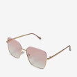 Сонцезахисні окуляри жіночі InBag Sunglasses LS1063 Gradient Pink Pink-Gold з чохлом 2