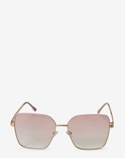Сонцезахисні окуляри жіночі InBag Sunglasses LS1063 Gradient Pink Pink-Gold з чохлом