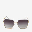 Сонцезахисні окуляри жіночі InBag Sunglasses LS1063 Gradient Dark Gray White-Gold з чохлом 1
