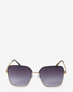 Сонцезахисні окуляри жіночі InBag Sunglasses LS1063 Gradient Violet  Black-Gold з чохлом