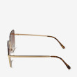 Сонцезахисні окуляри жіночі InBag Sunglasses LS1063 Gradient Brown Brown-Gold з чохлом 3