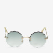 Сонцезахисні окуляри жіночі InBag Sunglasses LS8061 Gradient Green Gold з чохлом 1