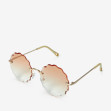 Сонцезахисні окуляри жіночі InBag Sunglasses LS8061 Gradient Yellow Gold з чохлом 2