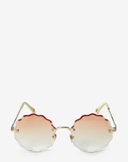 Сонцезахисні окуляри жіночі InBag Sunglasses LS8061 Gradient Yellow Gold з чохлом